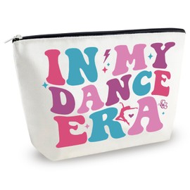 Dancer Gifts for Women Recital Gifts for Dancing Lovers Ballet Teacher Gift Dance Makeup Bag Dance Bags for Dancers Dancer Cosmetic Bag Ballerina Travel Toiletry Zipper Pouch Dancing Party Favors