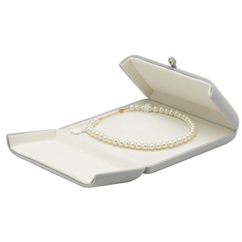 COWFEX Velvet Big Chunky Necklace Gift Box Showcase Jewelry Pearl