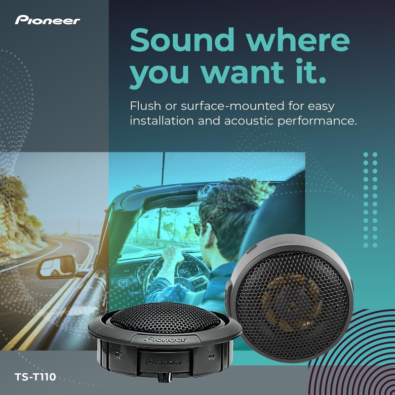 Pioneer TST110 TS-T110 7/8-Inch Component Tweeter