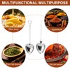 HENGBIRD Pack of 10 Tea Strainer Stainless Steel Heart Shaped