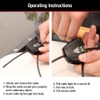 Master Lock Black Python Bike Lock with Key, Adjustable Metal