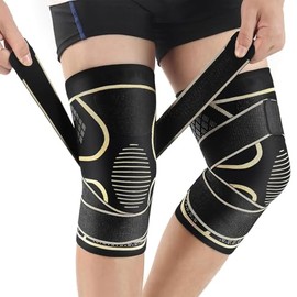 Rodillera Ortopédica Ajustable 2 Piezas para Hombre y Mujer - Soporte para Menisco, Ligamentos, Tendinitis y Dolor Rotuliano - Rodilleras de...       