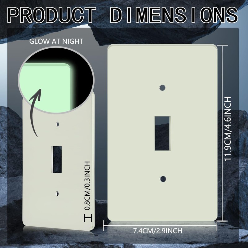 1 Pcs Glow Covers Light Switch Durable Switch Covers Glow