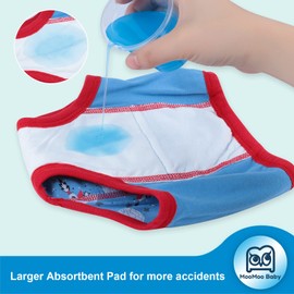 MooMoo Baby Potty Training Pants 4 Packs Absorbent Training Pants for Boys and Girls 3T