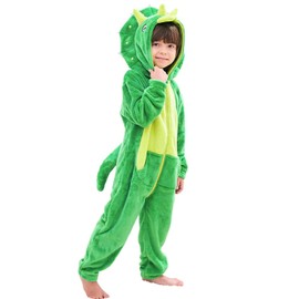 LOLANTA Children's Dinosaur Kigurumi Christmas Costume, Baby Costume, Baby Pajamas, Birthday, Room Wear