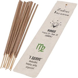 GURU SHOP Horoscope Incense Sticks, Natural Zodiac Sign Incense - Virgo / Sandalwood, Beige, 23 x 5 x 0.3 cm, Incense Sticks from Tibet, Nepal