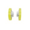 2PCS Industrial Encoder Meter Measuring Roller Rubber Wheel Wear-Resistant Polyurethane
