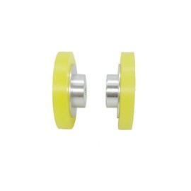 2PCS Industrial Encoder Meter Measuring Roller Rubber Wheel Wear-Resistant Polyurethane Synchronizer Wheel for Rotary Encoder (Perimeter 200mm(Hole Diameter 8mm))