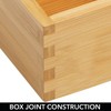 mDesign Kitchen Storage Box - Bamboo Drawer Box in Various