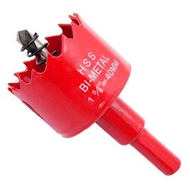 Hole Saw with Drill Adapter LAIWEI 40mm Hole Cutter for Cutting Wood, Aluminium Profiles, Plastic, Wood, Plasterboard etc.Drill Hole Diameter(1-5/8")