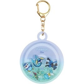 Tees Factory PM-5546189BM Pokémon Shaka Chara Key Chain Gradation/Blue & Mint (H x W x D): 3.0 x 2.6 x 0.3 inches (77 x 65 x 7 mm)