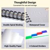 Yoment Small 5 Subject Notebook, A5 Wide Ruled with Dividers,
