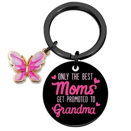 First Time Grandma Gifts Promoted To Grandma To Be Gift Grandmother Announcement Keychain Gift Ideas New Grandmas Gifts
