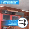 Shimeyao 4 Pcs 12 Inch E Track Folding Shelf Brackets
