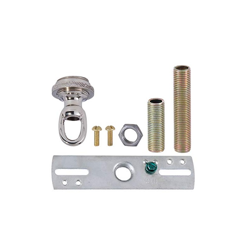 B&P Lamp® Solid Brass (Nickel Plated Shown) Canopy Kit, 5