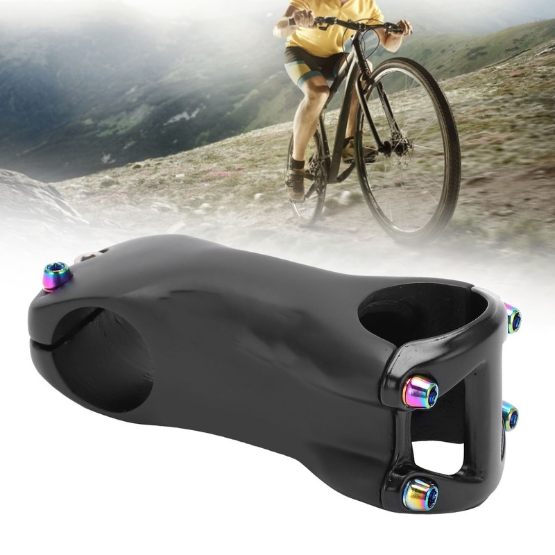 Bicycle Stem Short Handlebar Stem Bar Carbon Fiber 28.6‑31.8MM 6
