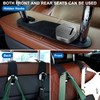 yimoyop 2 Packs Suede Car Purse Hooks Behind Seats with
