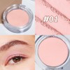 HHLTOH Single Mini Pressed Eyeshadow Makeup Palette, Nude Pink Sparkle