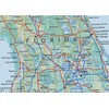 Physical Florida State Map - 23.3 x 16.5 Inches -