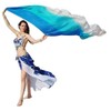 Winged Sirenny 3-Tone Flowy Luxury Bellydance Silk Scarf with Hand
