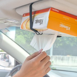 Car Visor / Headrest Strap Holder Tension Strap For Kleenex Facial Tissues and Other Napkin Paper Boxs