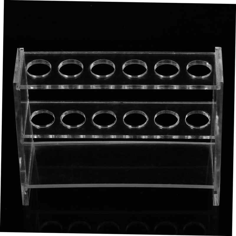 iplusmile 1set Test Tube Rack Holder Detachable Transparent Stand for