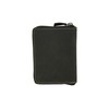 LEAS Vintage Style LEAS Zip Wallet in Genuine Leather, Black,