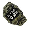 Digital Sports Watch Dual Time Display Night Light Adjustable TPR
