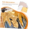 Operitacx 100 Sheets Gold Foil Art Metallic Foil Flakes DIY