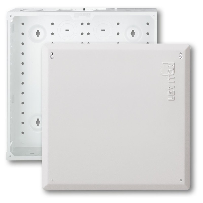 Leviton 14" SMC, Structured Media Enclosure with Cover, 47605-140, White