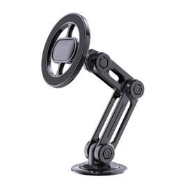 Magnetic Car Phone Holder, Flexible Angle Adjustment Dashboard Cell Phone Mount for