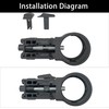 JADDUO 10Pcs Telescopic Extension Ladder Lock Plastic Ladder Accessories Switch