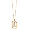 PDPaola Mini Letter A Necklace Letter Name Chain Gold, Sterling