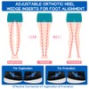 Unribeau 3 Layers Adjustable Supination & Pronation Correction Heel Insoles,Self-Adhesive