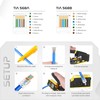 MONK CABLES | Heavy-Duty RJ45 Connectors | CAT6 | Pass-Through