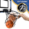 QDRAGON Mini Basketball Hoop, Over The Door Indoor, with 3