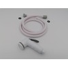 CR-MOESANCO® White and Grey Push Button Shower Kit with Flexible