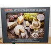 Home Basics Glass Cutting Board, Rectangle, (12" x 16") WINE