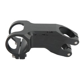 Bike Stem Aluminium Alloy Black Mountain Bike Handlebar Riser Negative 25 Degrees Bike Short Handlebar Stem Riser 60mm