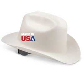 Jackson Safety Cowboy Hard Hat - Non-Vented, Full Brim, 4-Point Ratchet Suspension Safety Helmet for Men & Women - ANSI Z89.1 Class E & OSHA Compliant - Made in USA