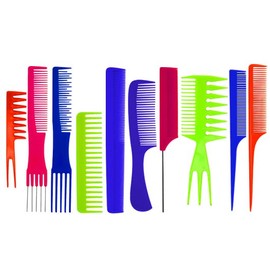 Dream World 10 Pcs Comb Set Assorted Color