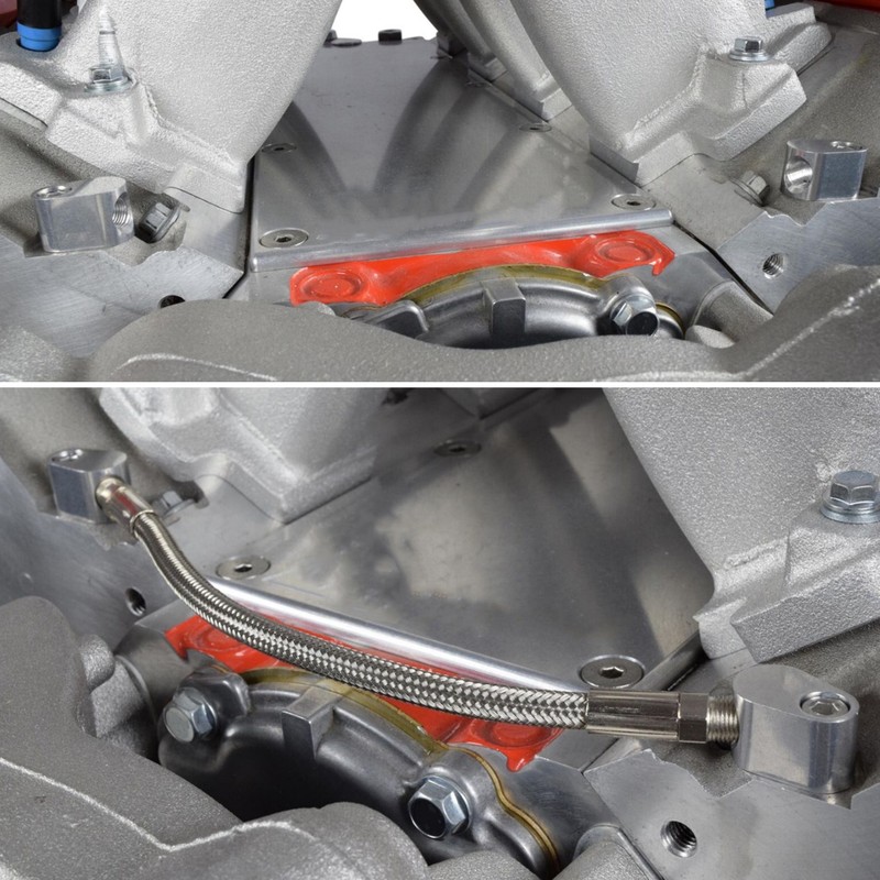 Cylinder Head Coolant Steam Port Crossover Hose Kit Replacement for