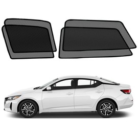 BWEN Magnetic Car Window Sunshade for 2020-2025 Nissan Sentra Side Window Shade with Breathable Mesh Protection from Heat and Sun Rays for Sleeping Camping - 4 Pack