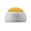 Xvbhaq 16cm Dough Scraper, Stainless Steel Blade & Soft TPR Handle, Yellow Pastry Cutter