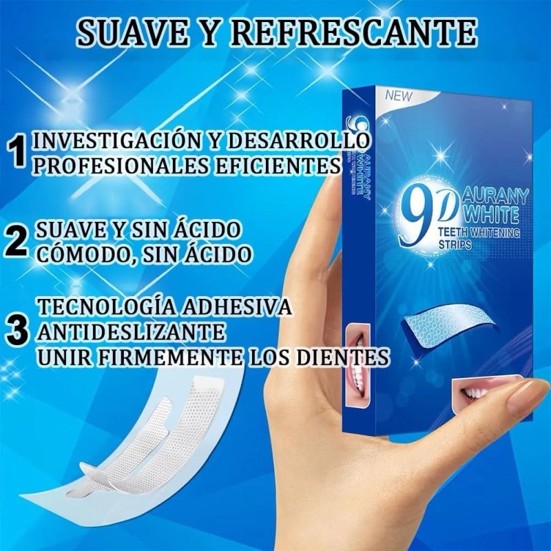 Tiras Blanqueadoras Dentales White Higiene Bucal