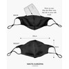 90210 Silk Mask in Black by KARIZMA 19 Momme 100%