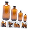 Alipis 4Pcs Bottle Amber Storage Bottles with Screw Caps for