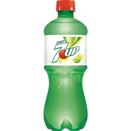Diet 7up 20oz Soda Bottles, Pack of 16 (Total of 320 FL OZ)