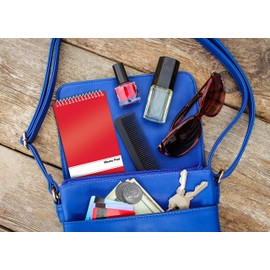 Spiral Memo Pads, 24 Pack, 3 x 5 inches, 60 Sheets, College Rule, by Better Office Products, Assorted Solid Colors, 24 Pack