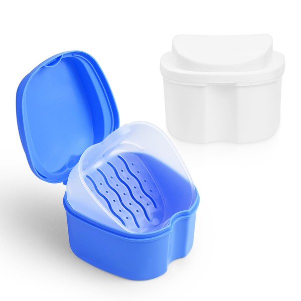Luxoraiova Pack of 2 Denture Box Denture Box Denture Box
